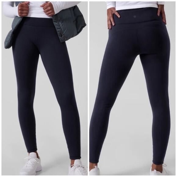 Athleta Altitude Tight in Polartech Power Stretch Navy Blue 1X 486200 - Picture 1 of 12